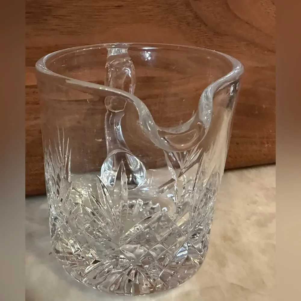vintage Stuart cut Crystal small creamer Glenngary cambridge